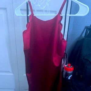 Dark Red Dress